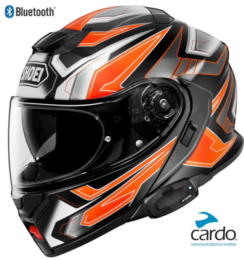 Shoei Neotec 3 Bluetooth Helmet Anthem TC8 Cardo Packtalk S