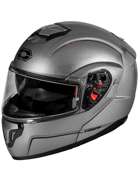 Castle X Atom SV Modular Electric Snow Helmet Gloss Titanium
