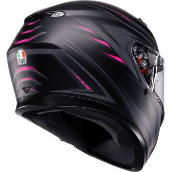 AGV K3 Full Face Bluetooth Helmet Syth Matte Black/Pink