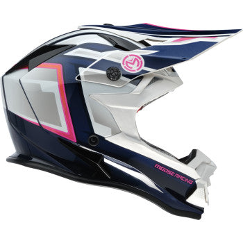 Moose Racing MR3 Off Road Helmet F.A.F. White/Navy/Pink