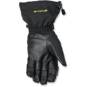 Arctiva Men's Meridian Snowmobile Glove  Black/Hi-Vis Yellow