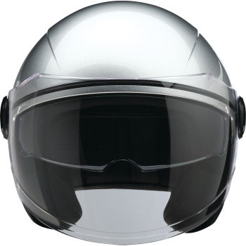 Z1R Scuzzi Open Face Helmet Silver