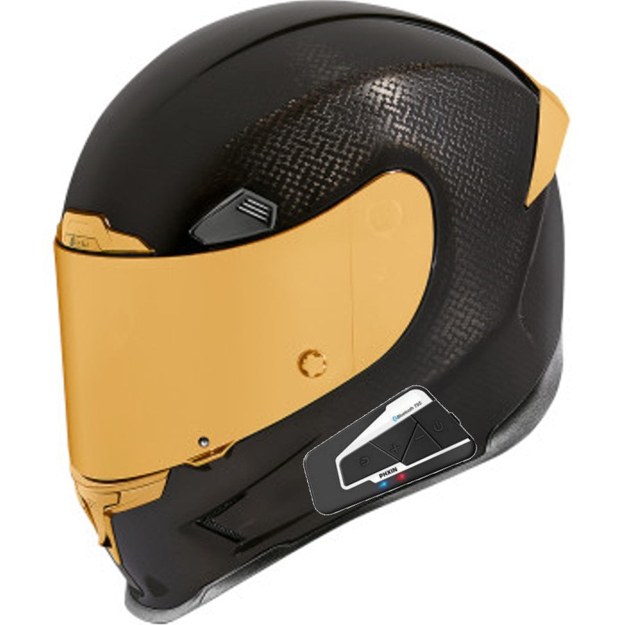 Icon Airframe Pro Bluetooth Helmet Carbon Gold