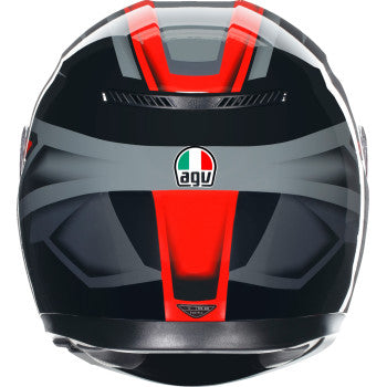 AGV K3 Full Face Bluetooth Helmet Compound Black/Gray/Red