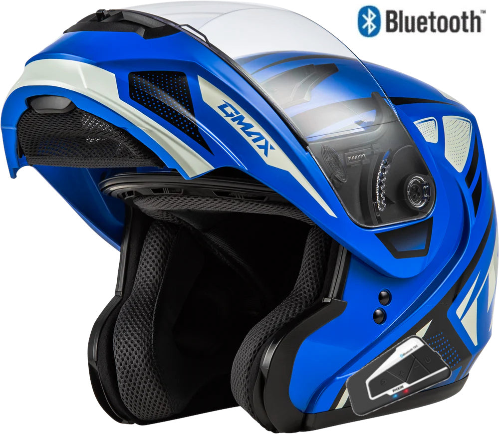 GMAX M1043978 MD-04 Sector Helmet Blue/Black 2x