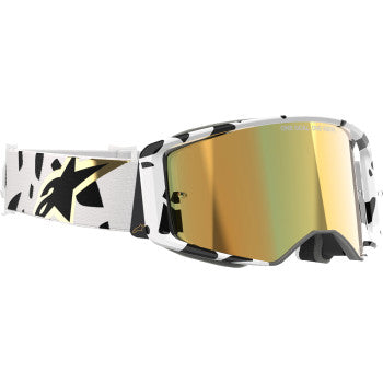 Alpinestars Supertech Goggle White/Gold ABS Vision Gold Mirror