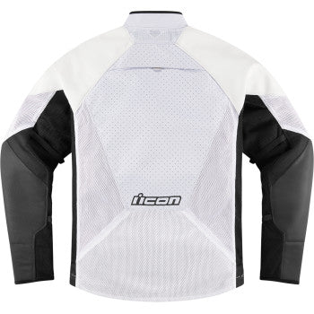 Icon Mesh AF Leather Jacket White