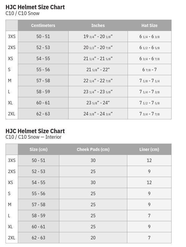 HJC C10 Snow Helmet Gloss White  Electric Shield