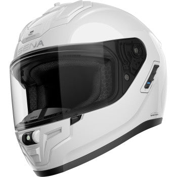 Sena Phantom ANC Full Face Blueooth Helmet Gloss White