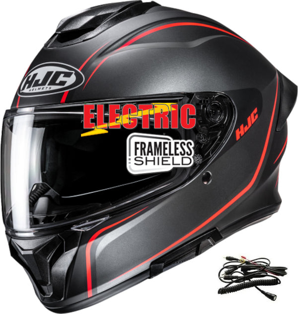 HJC C71 Full Face Snow Helmet Quez MC1SF Electric Shield