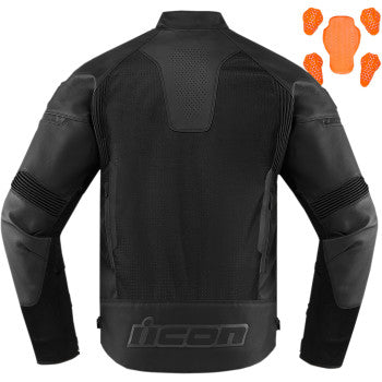 Icon Contra 2 Perf Men's Motorcycle Jacket Stealth