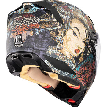 Icon Threshold Bluetooth Helmet Odokuro Black HelmLink