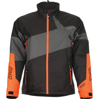 Arctiva Pivot 6 Men's Snow Jacket - Black/Gray/Orange