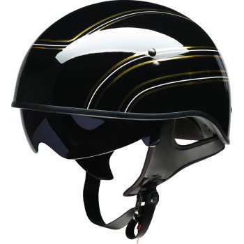 Z1R Vagrant Half Shell Helmet Varsity Black/Gold