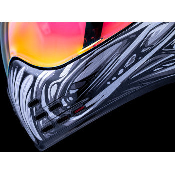 Icon Domain Full Face Helmet Nouveau Silver