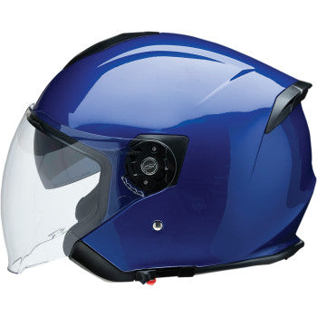 Z1R Open Face Bluetooth Helmet Road Maxx Blue