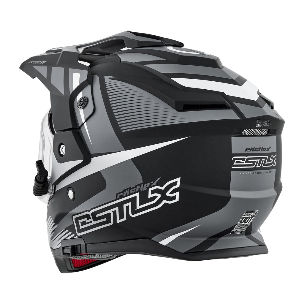 Castle X CX200 Snow Helmet Trek Matte Black/Charcoal Electric Shield