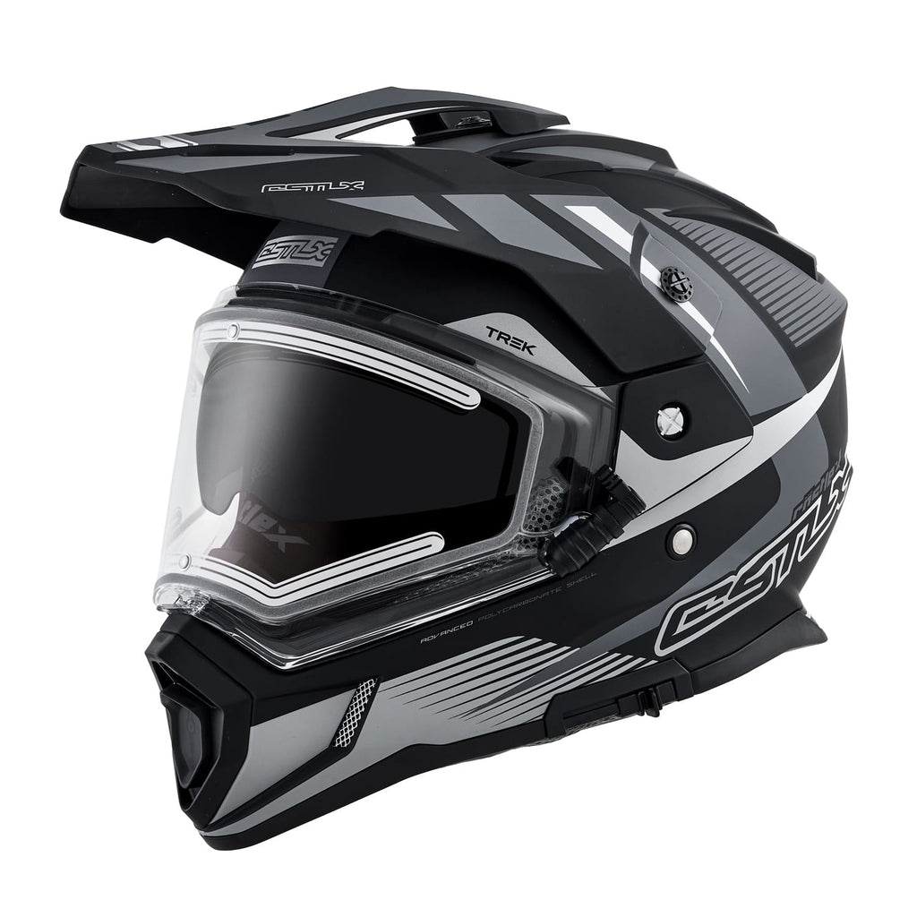 Castle X CX200 Snow Helmet Trek Matte Black/Charcoal Electric Shield