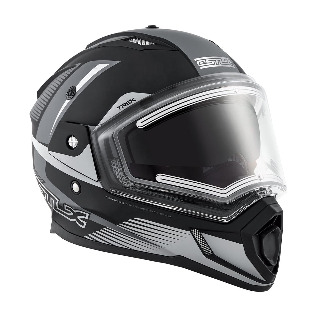 Castle X CX200 Snow Helmet Trek Matte Black/Charcoal Electric Shield