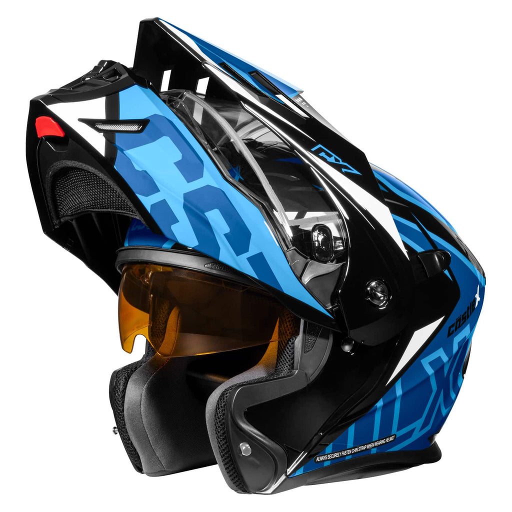 Castle X CX950 V2 Snow Helmet Jag Process Blue/Black/White