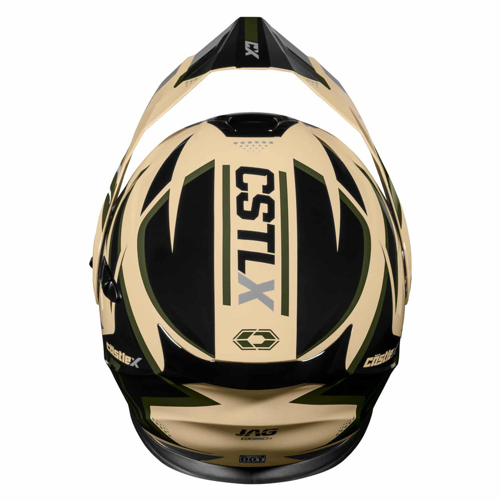 Castle X CX950 V2 Snow Helmet Jag Sand/Olive/Black Electric Shield