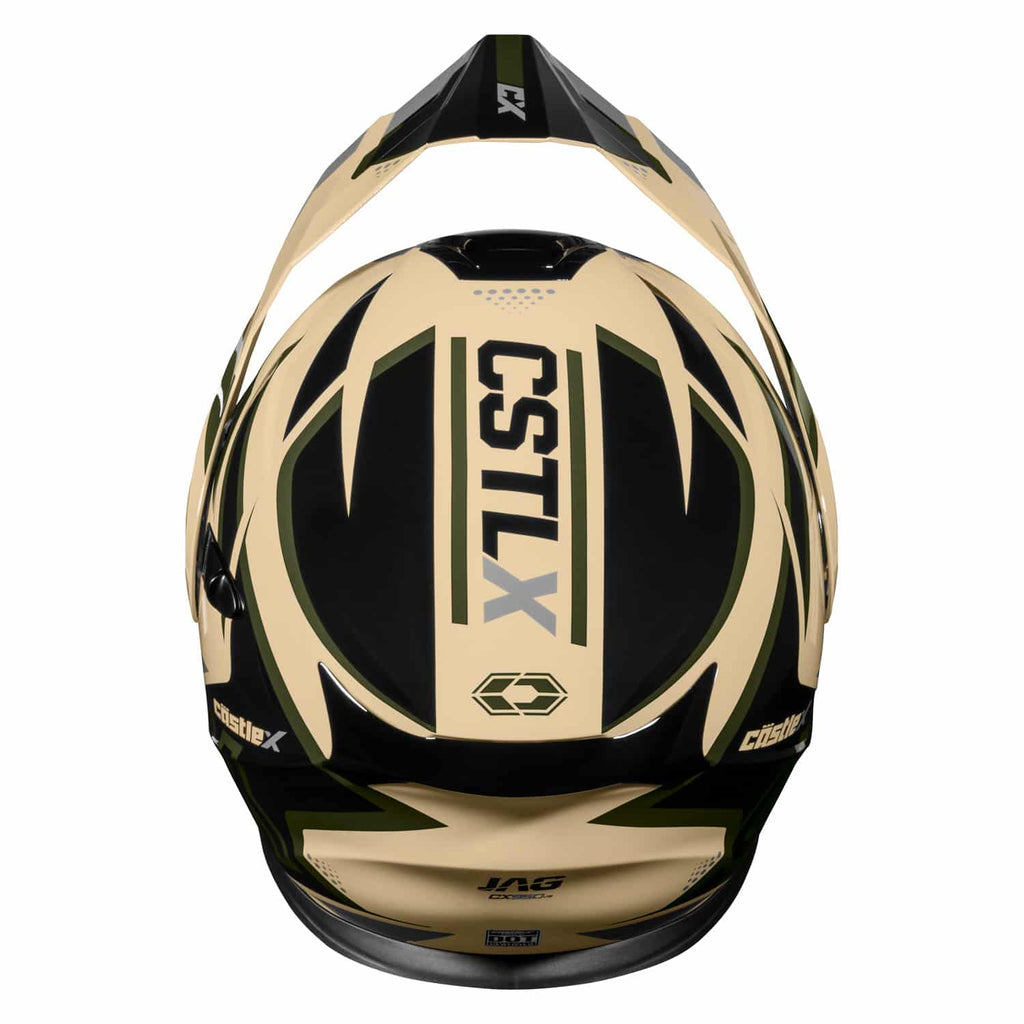 Castle X CX950 V2 Snow Helmet Jag Sand/Olive/Black Small