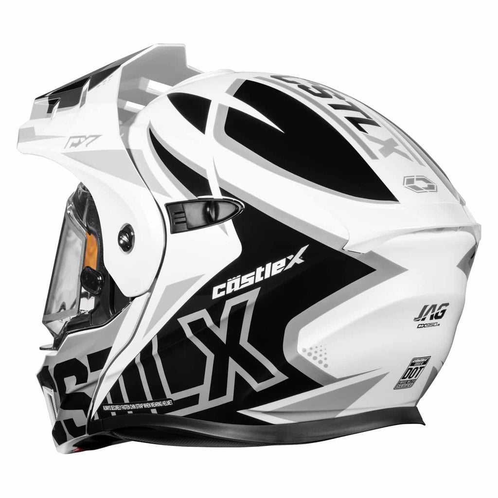 Castle X CX950 V2 Modular Snow Helmet Jag White/Black/Silver