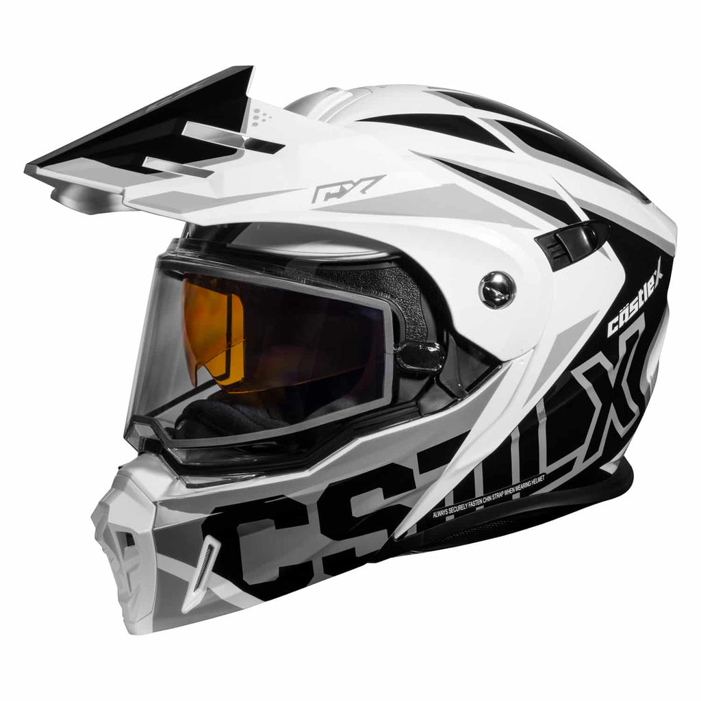 Castle X CX950 V2 Modular Snow Helmet Jag White/Black/Silver