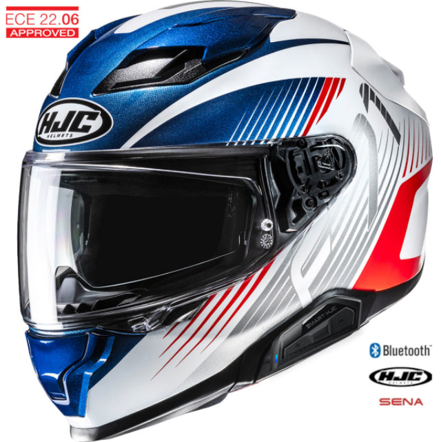 HJC F71 Bluetooth Helmet Catos MC21 11b Installed