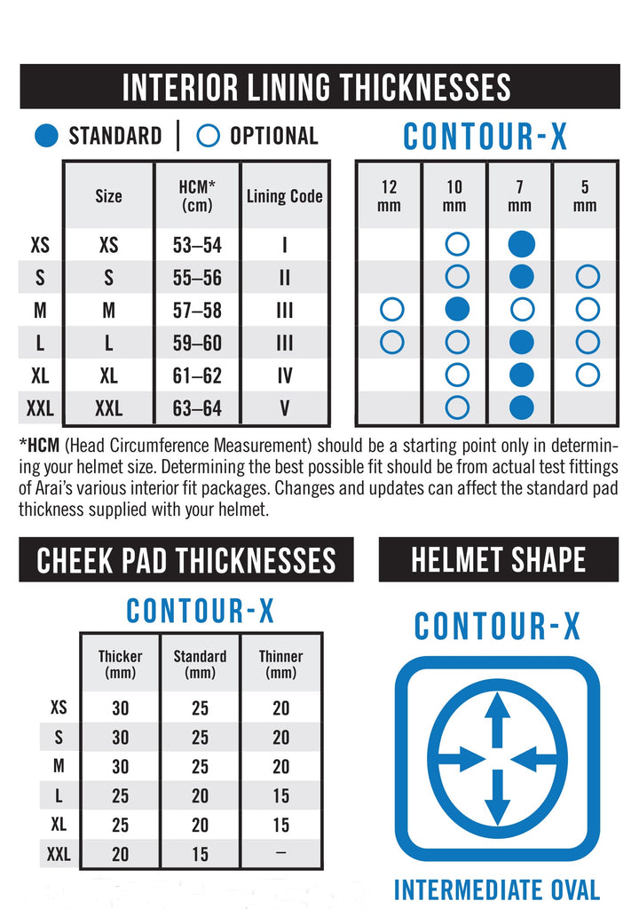 Arai Contour-X Full Face Helmet Podium