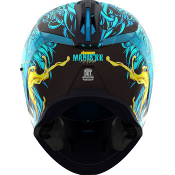 baby blue motorcycle helmet Icon Airflite Manik'RR MIPS Helmet, Large / Light Blue