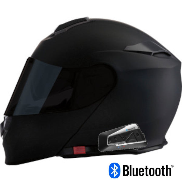 Z1R Solaris 2.0 Smoke Modular Bluetooth Helmet Matte Black