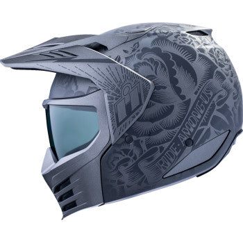 Icon Elsinore Helmet Darkgard Black