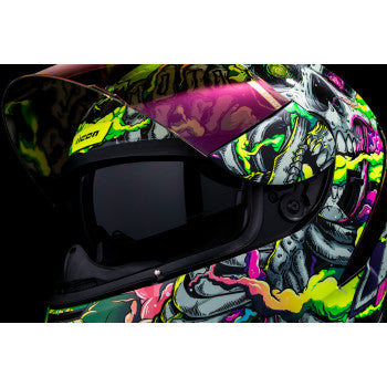 2018 bluetooth motorcycle helmets Icon Airform Helmet - Hippy Dippy - Purple