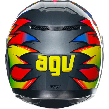 AGV K3 Birdy 2.0 Helmet Gray Yellow Red