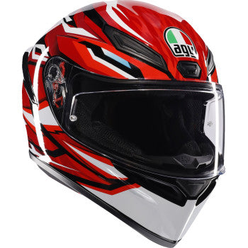 AGV K1 Full Face Bluetooth Helmet Lion Black/Red/White