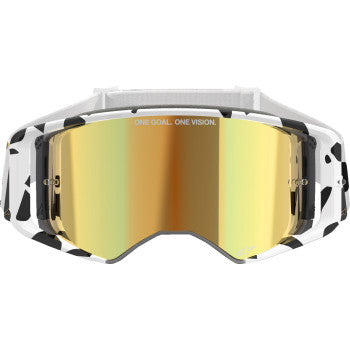 Alpinestars Supertech Goggle White/Gold ABS Vision Gold Mirror