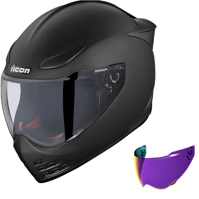 Icon Domain Helmet Cornelius Rubatone Purple Shield