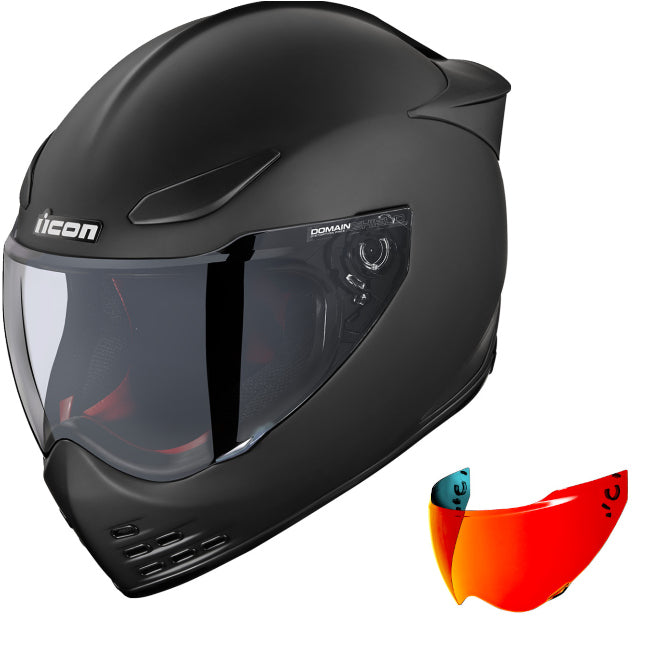 Icon Domain Helmet Cornelius Rubatone Red Shield