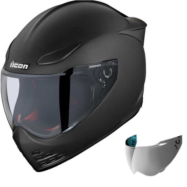 Icon Domain Helmet Cornelius Rubatone Silver Shield