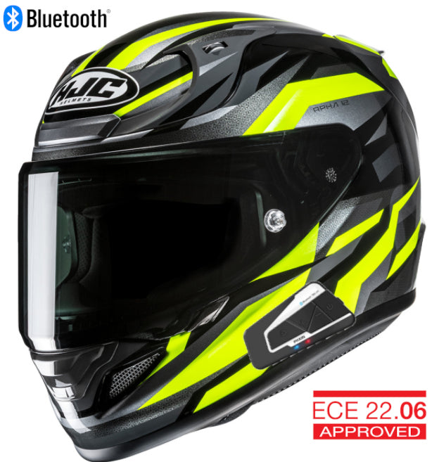 HJC RPHA 12N Bluetooth Helmet Dravix MC3H