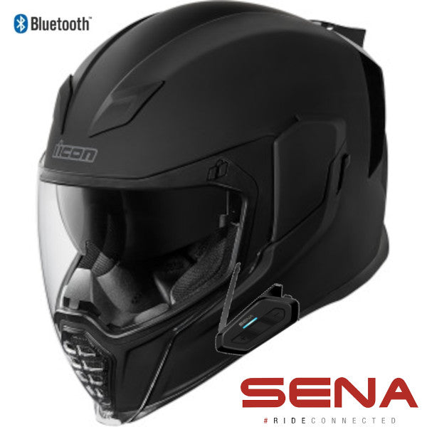 Icon Airflite Full Face Rubatone Sena Bluetooth Helmet