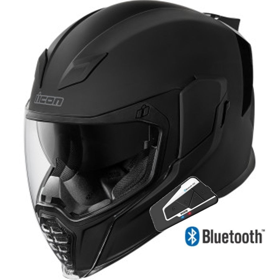 Icon Airflite Full Face Bluetooth Helmet Dark Rubatone