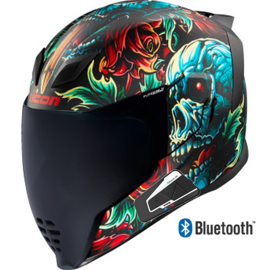 icon airflite good fortune helmet silver rst ICON Airflite Helmet - Omnicrux - MIPS - Black