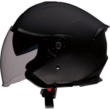 Z1R Open Face Bluetooth Helmet Road Maxx Flat Black
