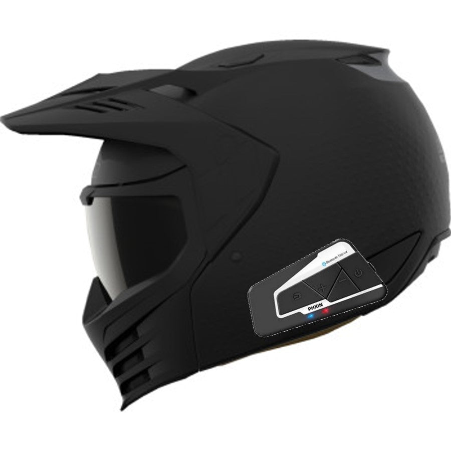 bluetooth icon varient helmets ICON Elsinore Helmet - Monotype - Black