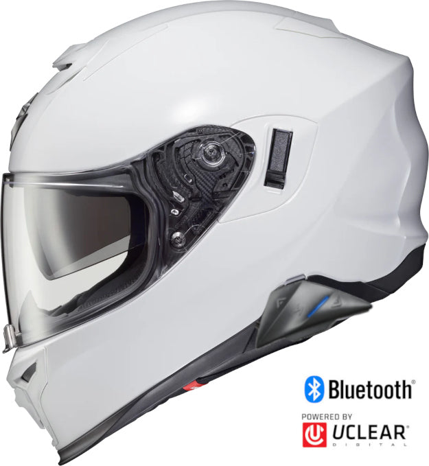 Scorpion EXO-T-520 Full Face Bluetooth Helmet Gloss White EXO-Com