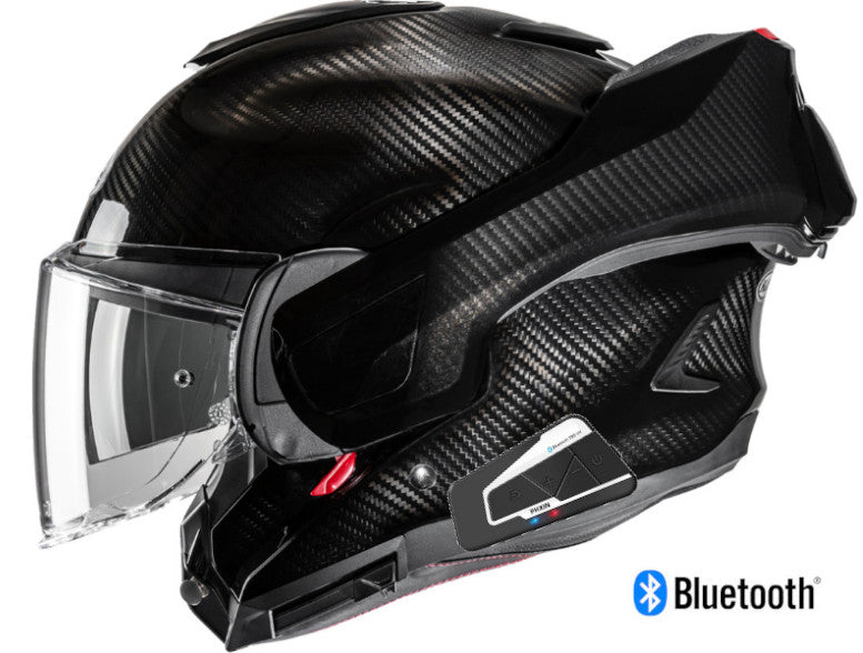 HJC F100 Modular Bluetooth Helmet Matte Carbon