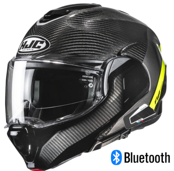 HJC F100 Modular Bluetooth Helmet Carbon Stan MC3H