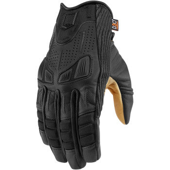 Icon Axys Motorcycle Glove Black